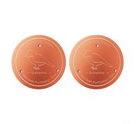 Lot de 2 disques de nettoyage pour bain d'oiseaux en cuivre pour bain d'oiseaux tout au long de l'année, compatibles avec bol et styles classiques (B)