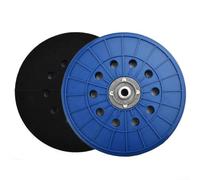 Lot de 2 disques de polissage pour ponceuse à cloison sèche de 210 mm avec filetage de 14 mm, design sous vide à 10 trous pour ponceuses sans poussière