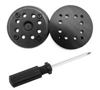 Lot de 2 disques de ponçage de rechange pour ponceuse excentrique Bosch Pex 270 A Bosch Pex 270 A Pex 270 AE, embout de polissage compatible avec ponceuse excentrique Bosch avec 8 vis et 1 tournevis