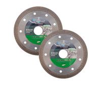 Lot de 2 Disques Diamant 125 x Al. 22,23 x Ht. 10 x ép. 1,2 mm Grès Cérame, Granite, Marbre, Carrelage - RAZOR - Diamwood