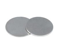 Lot de 2 disques ronds en acier inoxydable 304, diamètre 55 à 80 mm, épaisseur 1,5 à 5 mm, for bricolage, artisanat, emboutissage industriel, pièces de machines(Diameter: 60mm,Thickness: 4mm)