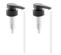 Lot de 2 distributeurs à pompe, pompe doseuse de 1 l, flacon doseur, distributeur de sirop, distributeur de shampoing, pompe de rechange, réutilisable, tête de pompe pour bouteille filetée 28/410