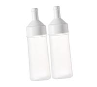 Lot de 2 distributeurs de condiments vides pour tomates et ketchup - 500 ml - Blanc