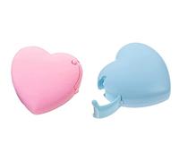 Lot de 2 distributeurs de ruban adhésif de couleur bonbon, joli rouleau de ruban adhésif en forme de cœur pour la maison, le bureau ou l'école