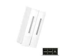 Lot de 2 distributeurs de shampooing mural pour salle de bain avec mécanisme poussoir 800 ml Grande capacité pour la maison et l'hôtel Planificateur de salle de bain moderne