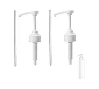 Lot de 2 distributeurs de sirop à pompe - 1 l - Pour sirop Monin - Sans sucre - Café noisette - Orange - Caramel - Pour bouteilles de sirop (700 ml)