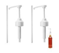 Lot de 2 distributeurs de sirop à pompe, pompe doseuse 1 l de sirop, pompe à sirop pour sirop Monin sans sucre, café, noisette, café, orange, caramel pour bouteilles de sirop (1000 ml)
