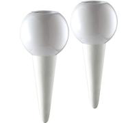 Lot de 2 distributeurs d'eau en céramique 110 ml - Élégant arroseur pour plantes, réservoir d'eau, fabriqué en UE, hauteur 14 cm