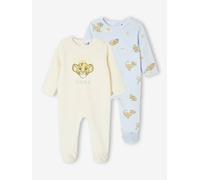 Lot de 2 dors-bien Disney Le Roi Lion en velours bleu ciel + écru 12M(74CM)