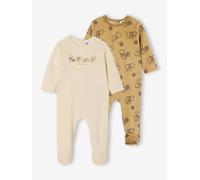 Lot de 2 dors-bien Disney Winnie l'ourson en velours cappuccino + écru 36M(97CM)