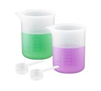 Lot de 2 doseurs de lessive 150 ml - En silicone - Pour machine à laver - Réutilisables - Avec graduation - Pour la cuisine et l'artisanat