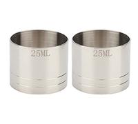 Lot de 2 doseurs en acier inoxydable pour boissons, vin et whisky 25 ml