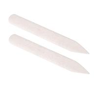 Lot de 2 dossiers en os, outil de rainage pour reliure origami, cuir, argile sèche à l'air libre, art en argile polymère, outil de notation du papier pour approfondir les plis