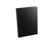 Lot de 2 dossiers noirs A4 avec 40 à 20 pages, rangement portable, papeterie d'affaires, simple et sturdy, adapté aux dossiers d'hôpital à domicile