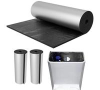 Lot de 2 Doublure d'isolation pour réservoir de toilette, 100×40cm isolation de réservoir de toilettes avec feuille d'aluminium auto-adhésive pour baignoire, douche, évier, salle de bain, cuisine