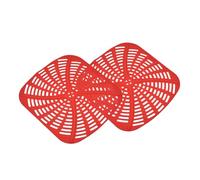 Lot de 2 doublures de friteuse à air réutilisables - 22 x 22 cm - Tapis en silicone anti-adhésif pour friteuse à air comprimé Ninja Ag 301