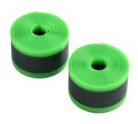 Lot de 2 doublures de pneu de vélo 700C 66 73 cm, composition TPU pour une meilleure défense de chambre à air (38 mm x 1 cm x 2300 mm, vert)