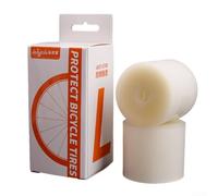 Lot de 2 doublures de pneu de vélo en PVC 0,5 mm pour protection de vélo de route, VTT Blanc 26 27,5 29 pouces (69,8 cm)