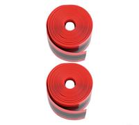 Lot de 2 doublures de pneu de vélo en TPU pour pneus de vélo 700C 26 29" pour éviter les dommages causés par la chambre à air par les pierres et les clous (38 mm x 1 cm x 2300 mm, rouge)