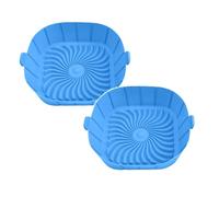Lot de 2 doublures en silicone pour friteuse à air comprimé - Réutilisables - Antiadhésives - Réutilisables - Pour casseroles, bols, plaques de cuisson - Accessoires mieux que les doublures en papier