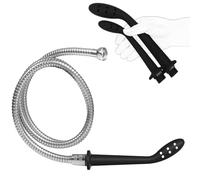 Lot de 2 Douche Anale S & L en Silicone avec Tuyau Métallique - Irrigateur Anal pour Raccord Douche - Set Anal avec Deux Tailles pour Nettoyage Anal Flexible