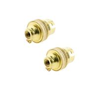 - Lot de 2 douilles B22 laiton bague borne de terre - double