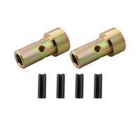 Lot de 2 douilles d'adaptateur d'attelage rapide pour tracteurs à 3 points de catégorie I - Acier zingué, comprend des goupilles de rouleau, pour une installation facile sur marteau, pelouse M