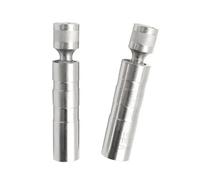 Lot de 2 douilles de bougies d'allumage 14 mm 16 mm à paroi mince 3/8" Pivote à 360 degrés Kit de retrait de bouchons antidérapants