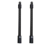 Lot de 2 douilles de clé électrique pour extension de douille - Tige flexible flexible - Raccord en métal - Clé électrique souple - Joint étendu