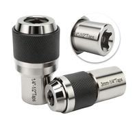 Lot de 2 douilles de taraud, outil d'extraction avec mâchoires réglables, tarauds # 6-1/2" et 1/4"-1/2", convient pour alésoirs, extracteurs de vis