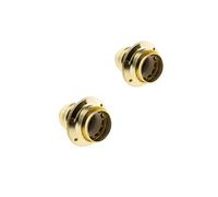 Zenitech - Lot de 2 douilles E27 acier laitonné double bague + borne de terre
