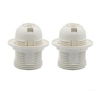 Lot de 2 douilles E27 pour lampes suspendues et de bureau, compatibles avec les ampoules à culot à vis E27 dans diverses installations