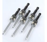 Lot de 2 douilles hexagonales non magnétiques de 8 mm, douille de verrouillage à billes en acier, porte-embout en métal pour perceuse électrique, réparation d'atelier électronique