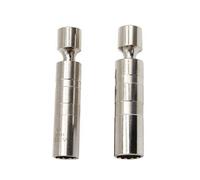 Lot de 2 douilles murales minces 14 mm 16 mm Outil d'entraînement 3/8" Kit de retrait de bouchons antidérapants