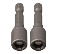 Lot de 2 douilles pneumatiques de 48 mm, pour un design robuste, chromé, pour outils pneumatiques à impact, atelier automobile (2 pièces, 7 mm)