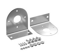 Lot de 2 douilles pour remorque LED en acier inoxydable | Support de signalisation en L avec trous pré-percés et pour voiture, camion, remorque, éclairage auxiliaire