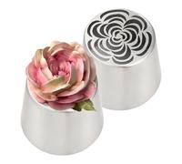 Lot de 2 douilles russes pour glaçage de cupcakes, passe au lave-vaisselle, outils de cuisson réutilisables pour chocolat, cupcakes, collations faites maison