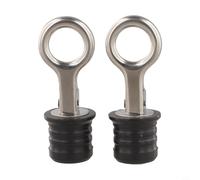 Lot de 2 drains en caoutchouc avec noyau en acier inoxydable pour canalisations de bateau, rouleau de pelouse, joint étanche efficace