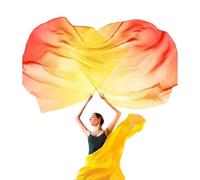 Lot de 2 drapeaux de danse en demi-cercle avec tige évolutive pour un culte durable avec tige évolutive
