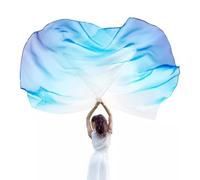 Lot de 2 drapeaux de louange de danse en demi-cercle pour scène, ailes en demi-cercle, accessoires de danse