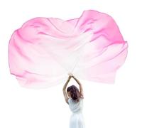 Lot de 2 drapeaux de louange en demi-cercle avec tige évolutive pour la pratique de la danse, les spectacles, les louanges, les accessoires de danse