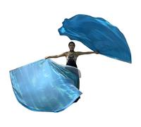 Lot de 2 drapeaux de louange en demi-cercle avec tige évolutive pour la pratique de la danse, les spectacles, les louanges, les accessoires de danse
