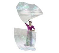 Lot de 2 drapeaux de louange pour églises avec tige évolutive en demi-cercle pour adultes