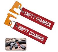 Lot de 2 drapeaux de sécurité universels pour chambre - Drapeau de chambre pistolet avec étiquettes rouges vives, drapeau de chambre vide, drapeau de sécurité pour fusil, armes de poing, fusil de