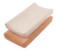 Lot de 2 draps de protection pour matelas à langer, doux et confortables, housse de coussin pour changeur de couches pour bébé, draps en coton respirant