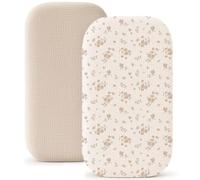 Lot de 2 Draps Housse 80x40 cm Lit Bébé, Berceau, Lit Parapluie, Confortables Fitted Draps Lit Bebe Matelas Enfant en 100% Coton Draps-Housses pour Couffin de bébé garçon et Fille