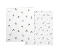 Lot de 2 draps housse Bamboo Next2me Greenery