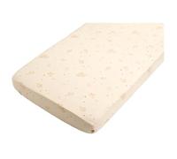 Lot De 2 Draps Housse En Coton Bio Beige 60X120