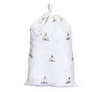 Lot de 2 draps housse en coton bio blanc imprimé 60X120
