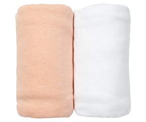 Lot de 2 draps housse gris uni + étoilé Babycalin - 70 x 140 cm